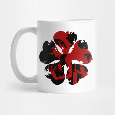 Black Clover Black Mix Red Five-leaf Clover Mug