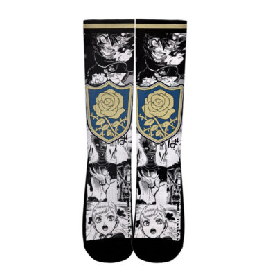 New Style Black Clover Blue Rose Socks