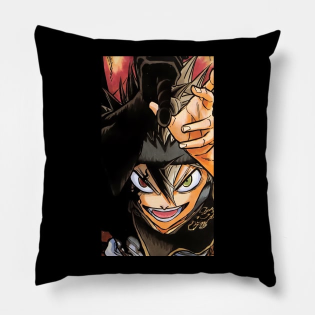 Black Clover Asta Final Move Throw Pillow