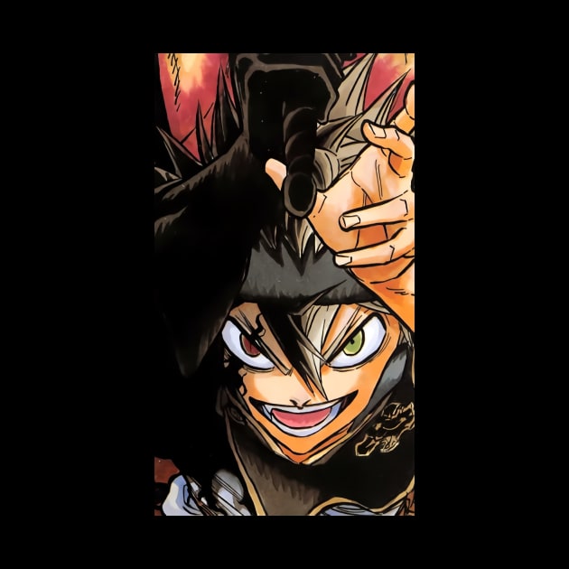 Black Clover Asta Final Move Throw Pillow - Image 2