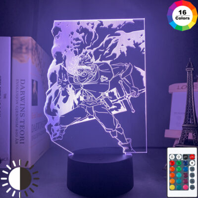 Anime Black Clover Asta Light for Kids Child Bedroom Decor Led Lamp