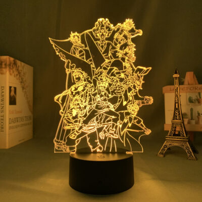 3d Led Lamp Anime Black Clover Group Wallpaper for Kids Bedroom Decor Nightlight Birthday Gift Room 1 - Black Clover EU Store
