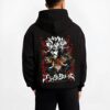 ASTACL B.black hoodie male back view - Black Clover EU Store