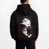 ASTDRK B.black hoodie male back view - Black Clover EU Store