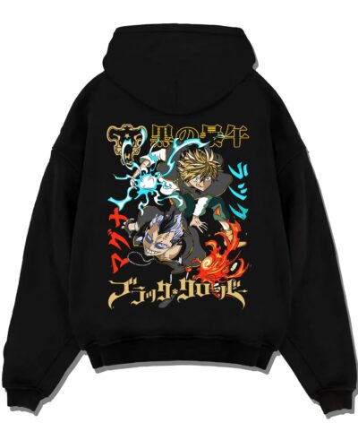 Asta Nacht Hoodie Black Clover Devil Contract Flames