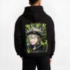 ASTSMI B.black hoodie male back view - Black Clover EU Store