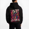 ASTV10 B.black hoodie male back view - Black Clover EU Store