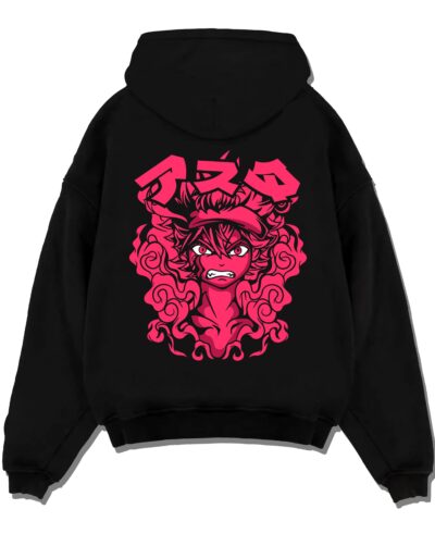 Asta Demon Rage Hoodie Black Clover Red Eyes Power