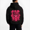 ASTV11 B.black hoodie male back view - Black Clover EU Store