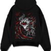 ASTYAM A.black hoodie flat back design - Black Clover EU Store