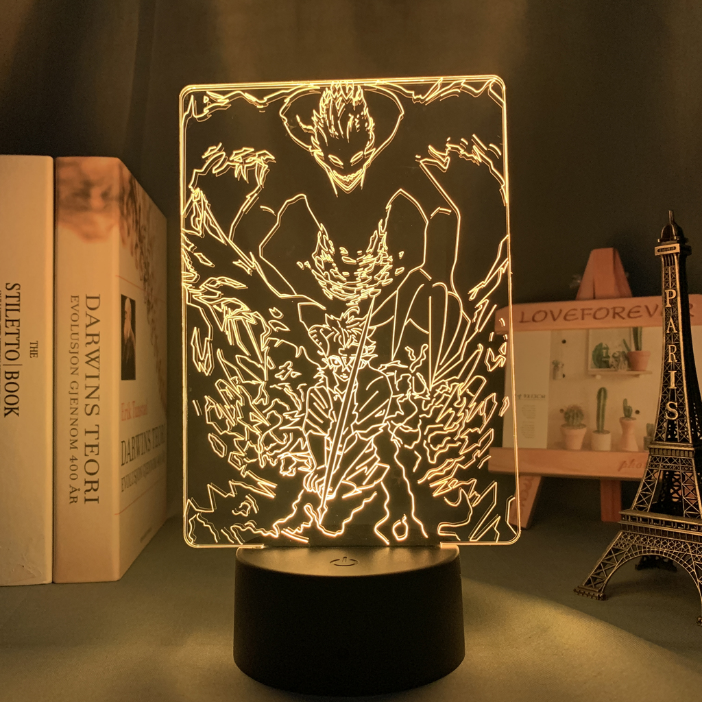 Anime Black Clover Led Night Light for Bedroom Decor Light Brithday Gift Manga Black Clover Lamp - Image 2