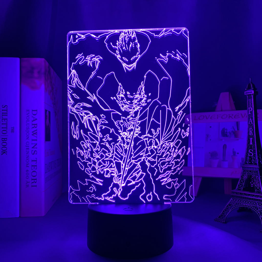 Anime Black Clover Led Night Light for Bedroom Decor Light Brithday Gift Manga Black Clover Lamp - Image 3