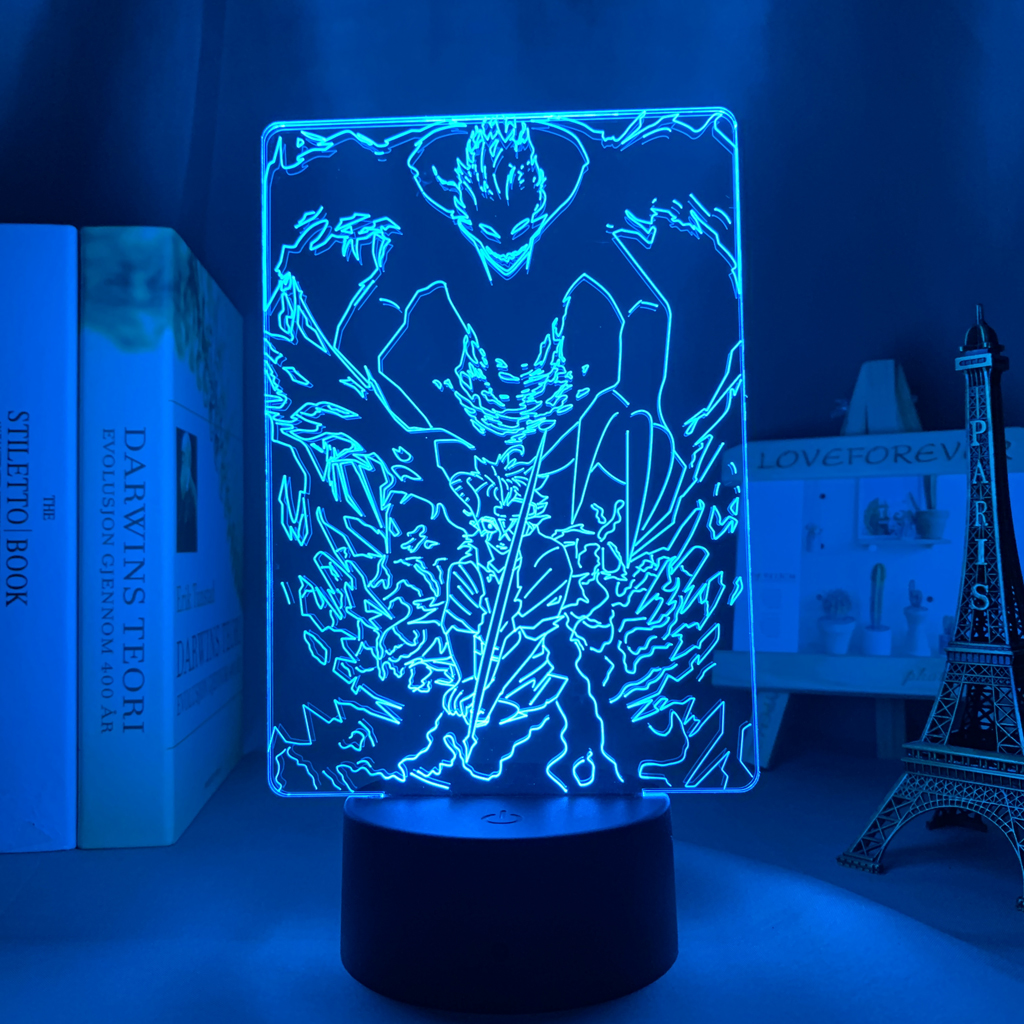 Anime Black Clover Led Night Light for Bedroom Decor Light Brithday Gift Manga Black Clover Lamp