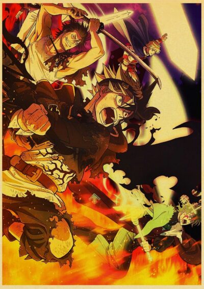 Black Clover Top-selling Style 1 Poster Japanese Anime Top-selling Style 1 Posters