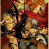 Black Clover Poster Japanese Anime Posters Wall Decor Prints Kraft Paper Home Room Wall Stickers Art 4 - Black Clover EU Store