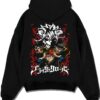 DTRIOX A.black hoodie flat back design - Black Clover EU Store