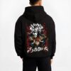 DTRIOX B.black hoodie male back view - Black Clover EU Store