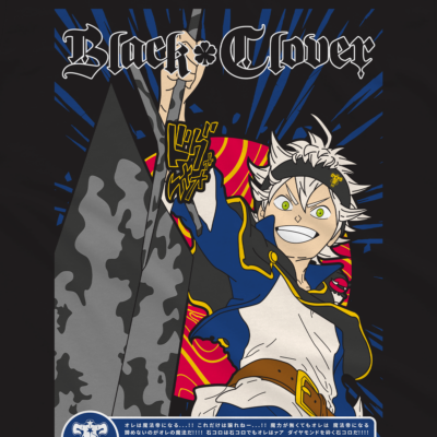 T shirtBianca ANIME CODICE animetshirt dettaglioRetro f6f73504 f60f 44a4 b4b1 97fff1eb1c5c - Black Clover EU Store