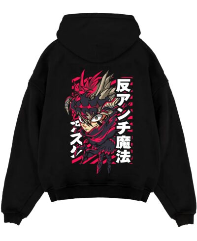 Asta Demon Horns Black Clover Anime Streetwear Hoodie