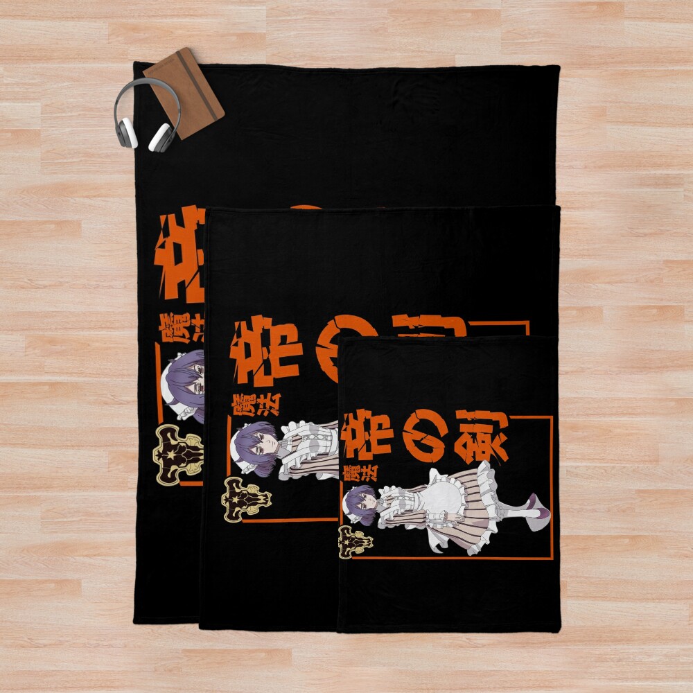 Nero Black clover Throw Blanket - Image 3