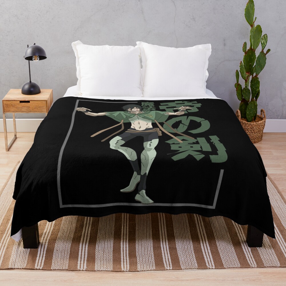Jack The Ripper Black Clover Throw Blanket