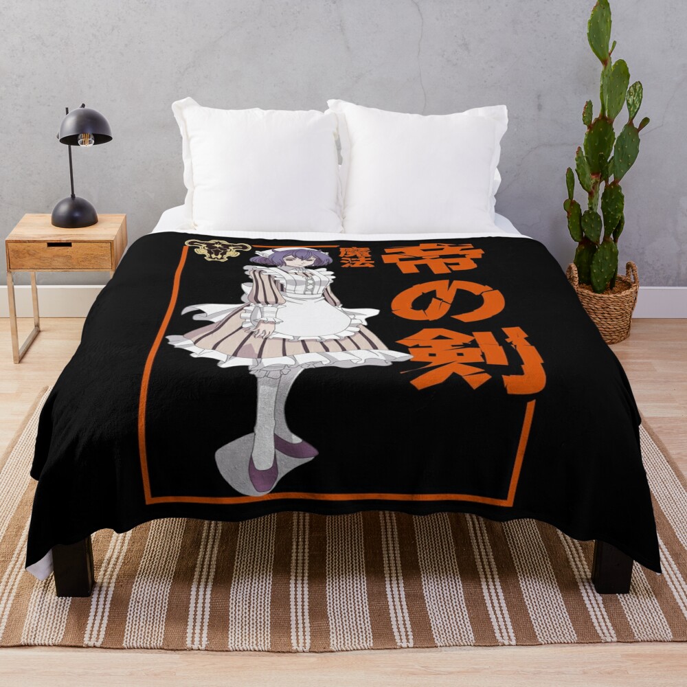 Nero Black clover Throw Blanket