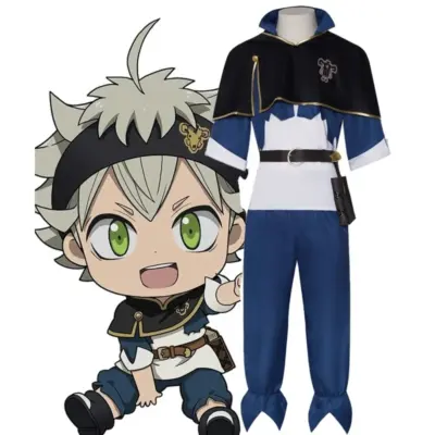 Black Clover Cosplay Asta Costume Full Set